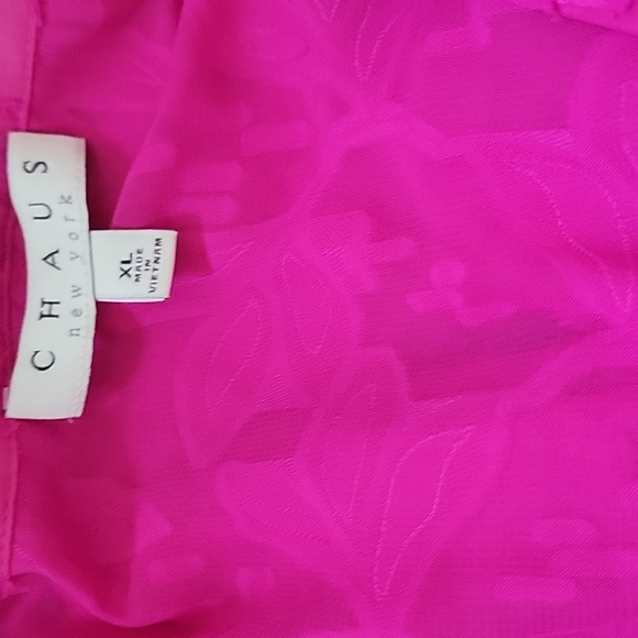 Chaus Bright Fuchsia Top - Picture 7 of 11